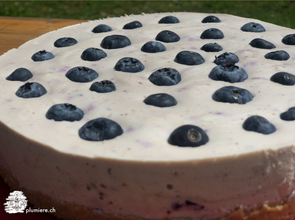Cheesecake mit Blaubeere